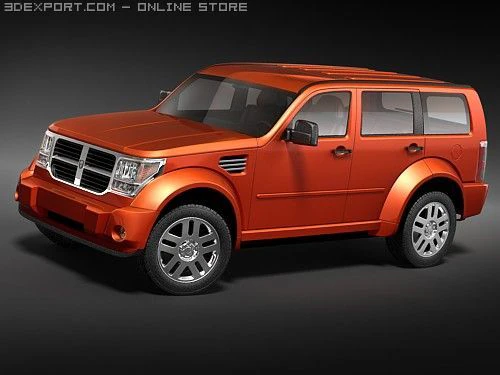 Dodge Nitro 3D Model .c4d .max .obj .3ds .fbx .stl .blend 