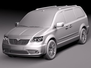 Lancia Voyager 2012 3D 모델