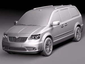 Lancia Voyager 2012 3D Model