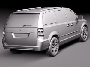 Lancia Voyager 2012 3D Model