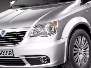 Lancia Voyager 2012 3D Model