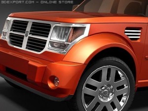 Dodge Nitro midpoly 3D 모델