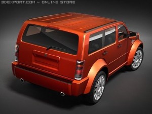 Dodge Nitro midpoly 3D 모델