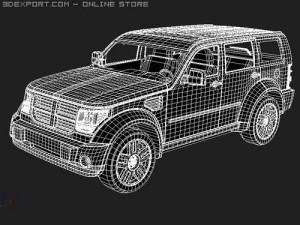 Dodge Nitro midpoly 3D 모델