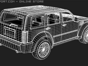 Dodge Nitro midpoly 3D 모델