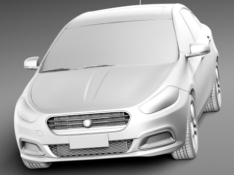 Fiat Viaggio 2013 3D Model