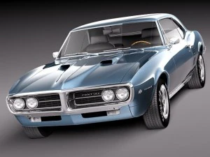 Pontiac Firebird 1967 3D Model