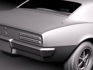 Pontiac Firebird 1967 3D Модель