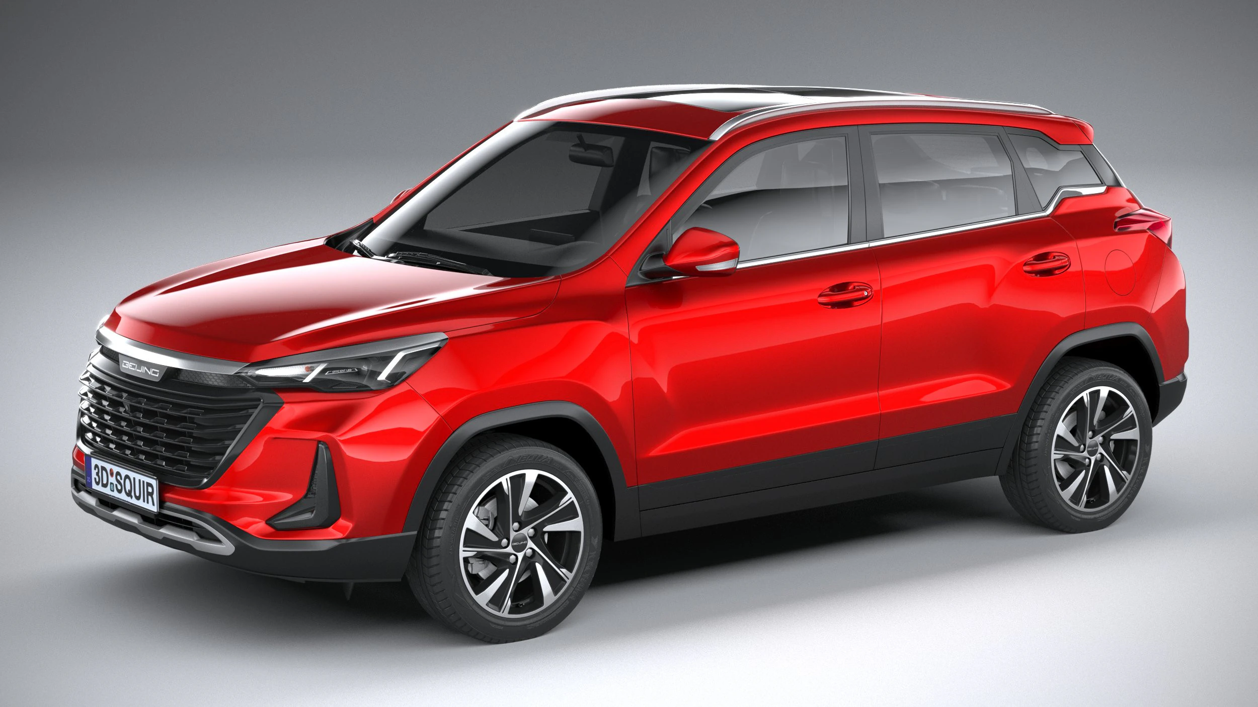 BAIC Beijing 3 2025 3D Model .c4d .max .obj .3ds .fbx .stl .blend 