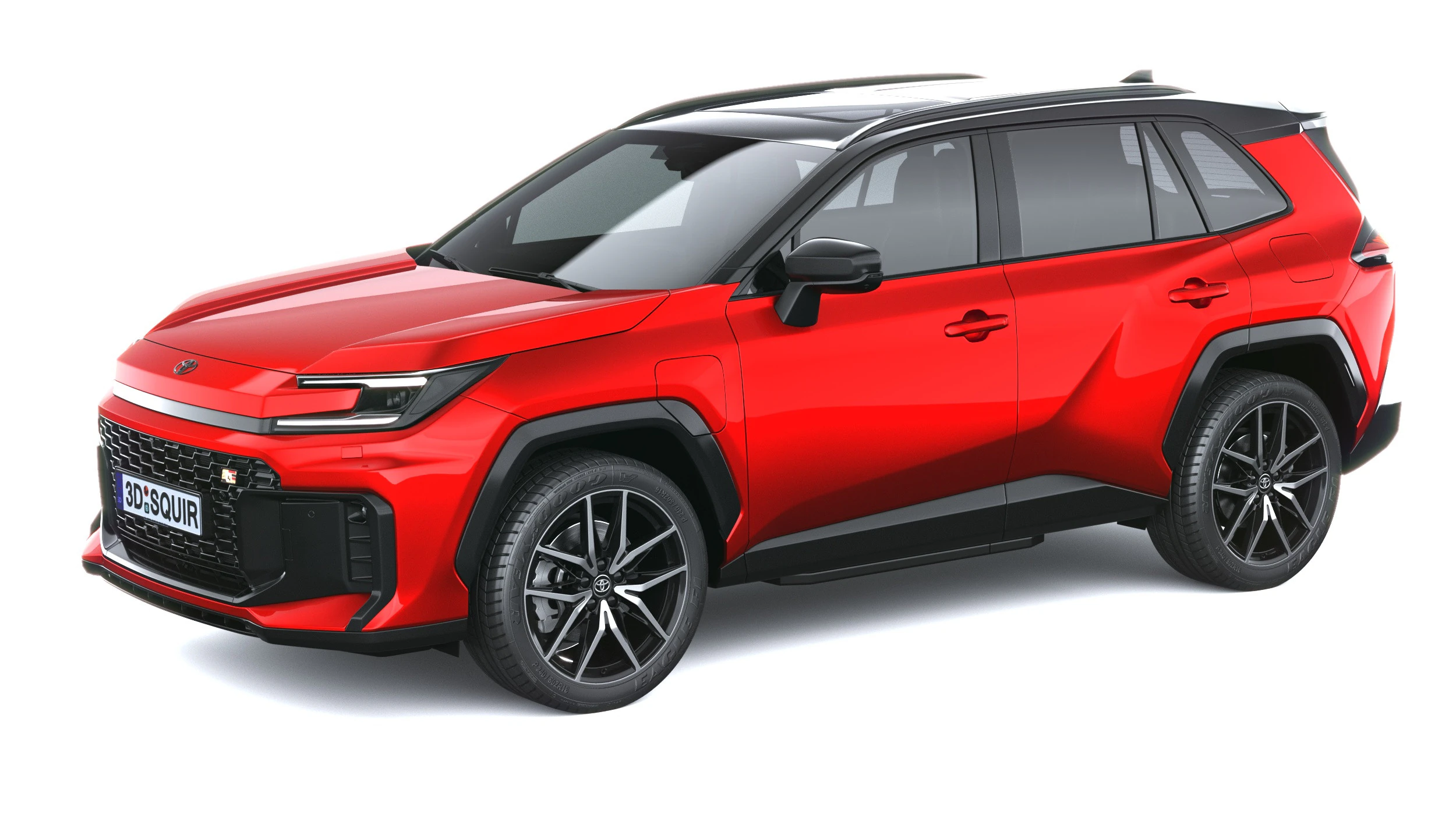 Toyota RAV4 GR Sport 2026 3D Model .c4d .max .obj .3ds .fbx .stl .blend 