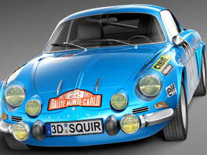 Renault Alpine A110 Rally 1963-1974 3D Model