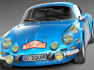 Renault Alpine A110 Rally 1963-1974 3D Model