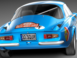 Renault Alpine A110 Rally 1963-1974 3D Model