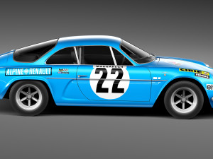 Renault Alpine A110 Rally 1963-1974 3D Model