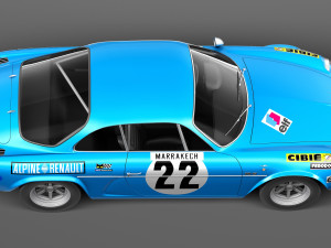 Renault Alpine A110 Rally 1963-1974 3D Model
