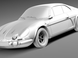 Renault Alpine A110 Rally 1963-1974 3D Model
