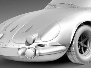 Renault Alpine A110 Rally 1963-1974 3D Model