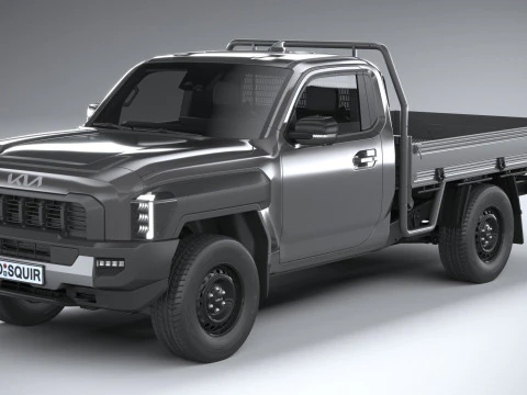 Kia Tasman Cargo SingleCab 2026 3D Model