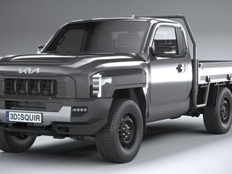 Kia Tasman Cargo SingleCab 2026 3D 모델