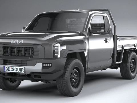 Kia Tasman Cargo SingleCab 2026 3D Model