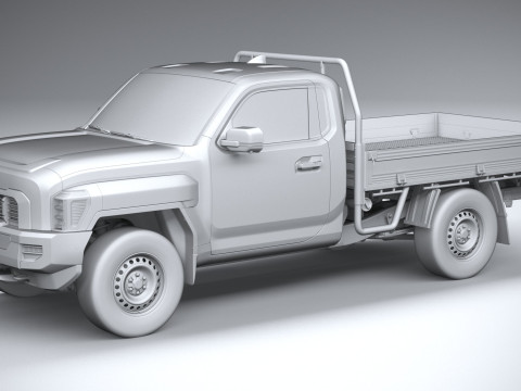 Kia Tasman Cargo SingleCab 2026 3D 모델