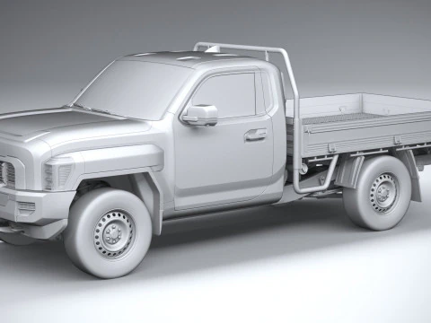 Kia Tasman Cargo SingleCab 2026 3D Model