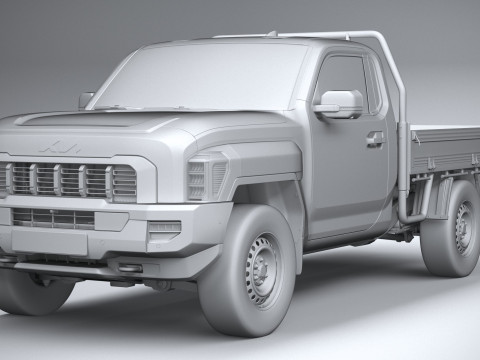 Kia Tasman Cargo SingleCab 2026 3D 모델