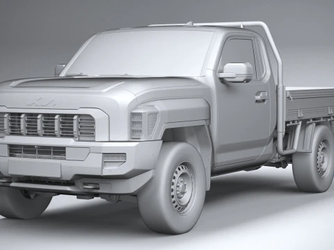 Kia Tasman Cargo SingleCab 2026 3D Model