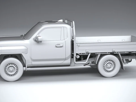 Kia Tasman Cargo SingleCab 2026 3D Model