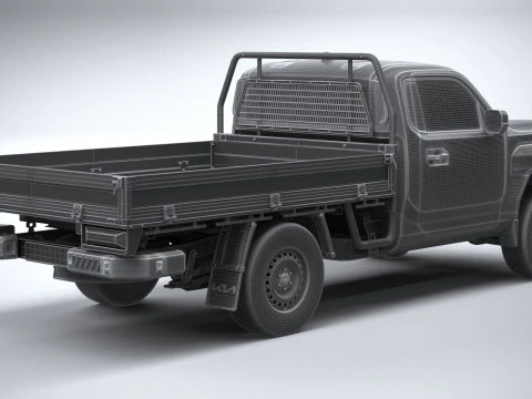Kia Tasman Cargo SingleCab 2026 3D Model