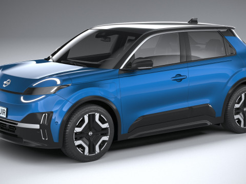 Nissan Micra EV 2026 3D Модель