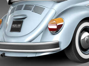 Volkswagen Beetle Convertible 1980 3D 모델