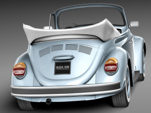 Volkswagen Beetle Convertible 1980 3D 모델