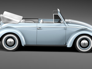 Volkswagen Beetle Convertible 1980 3D 모델
