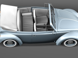 Volkswagen Beetle Convertible 1980 3D 모델