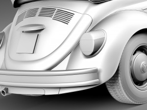 Volkswagen Beetle Convertible 1980 3D 모델