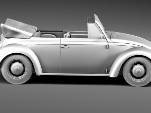 Volkswagen Beetle Convertible 1980 3D 모델
