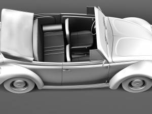 Volkswagen Beetle Convertible 1980 3D 모델