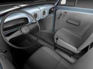 Volkswagen Beetle Convertible 1980 3D 모델