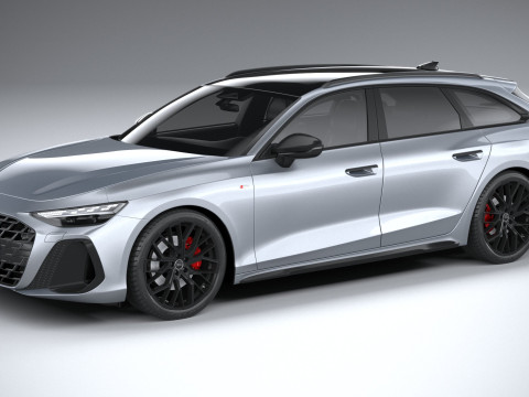 Audi A6 Avant S-line 2026 3D 모델