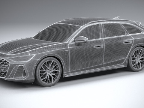 Audi A6 Avant S-line 2026 Modelo 3D