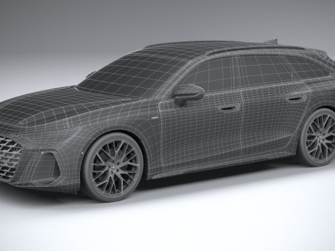 Audi A6 Avant S-line 2026 Modelo 3D