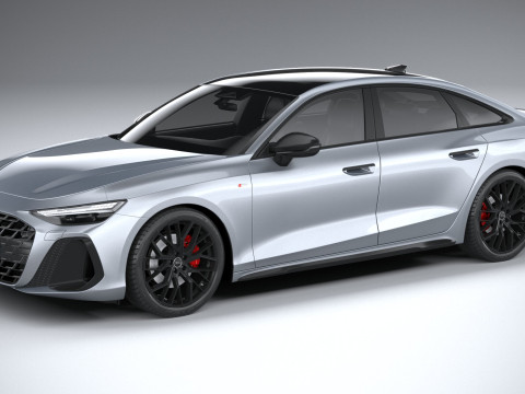 Audi A6 Sedan S-line 2026 3D 模型