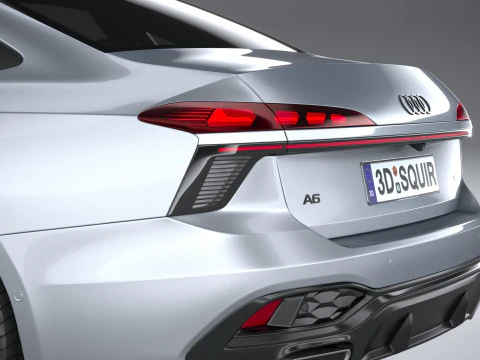 Audi A6 Sedan S-line 2026 3D Model