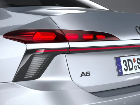 Audi A6 Sedan S-line 2026 3D Model