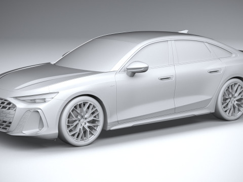 Audi A6 Sedan S-line 2026 Model 3D