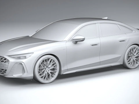 Audi A6 Sedan S-line 2026 3D Model