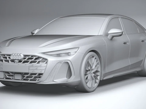 Audi A6 Sedan S-line 2026 3D Model