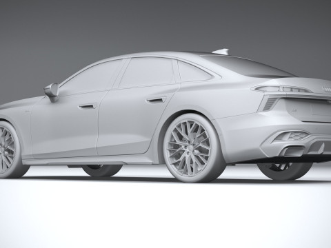 Audi A6 Sedan S-line 2026 Model 3D