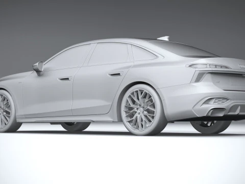 Audi A6 Sedan S-line 2026 3D Model
